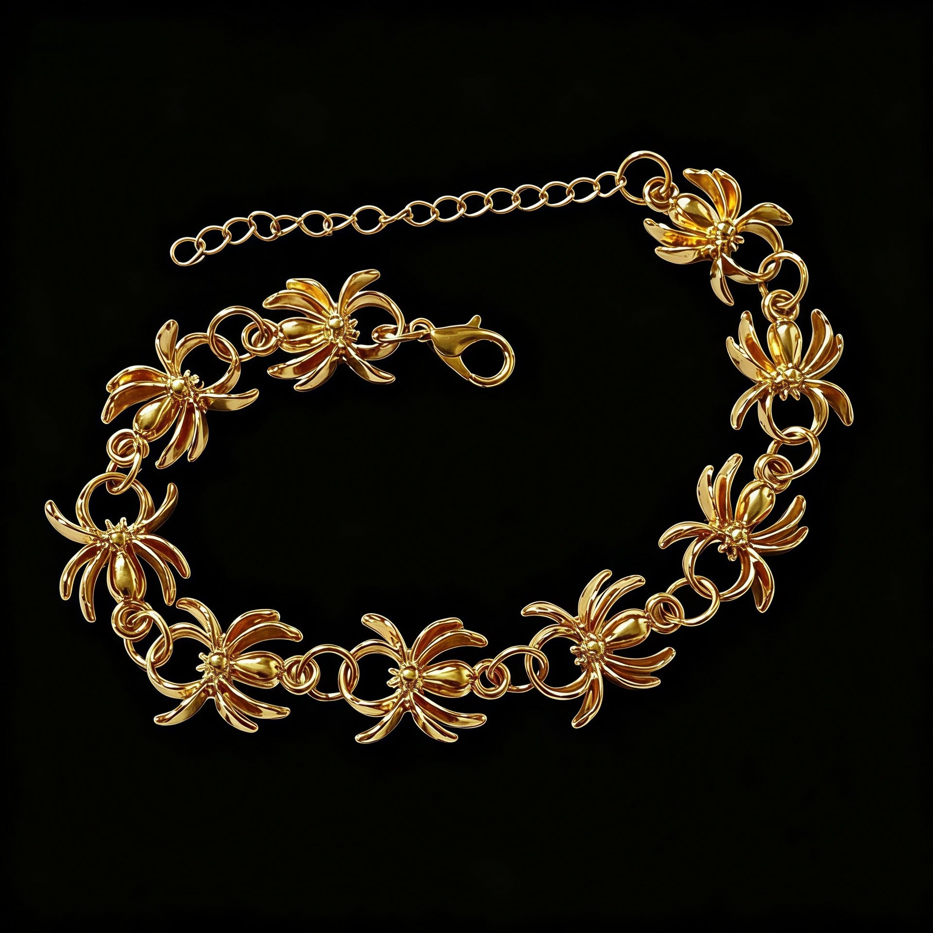 Wholesale Gothic  Wrist Chain Street Hip Hop Alloy Bracelet Fashion Jewelry Accessory Trendy Gift