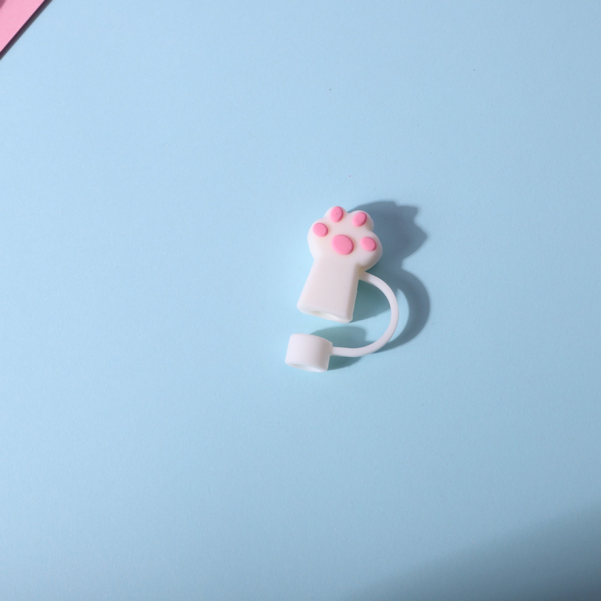 Wholesale Cartoon cute cat claw dustproof straw cover