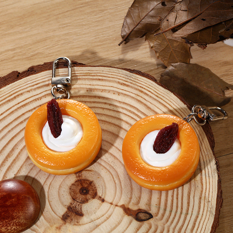 Wholesale Keychain accessories food ornaments keychains