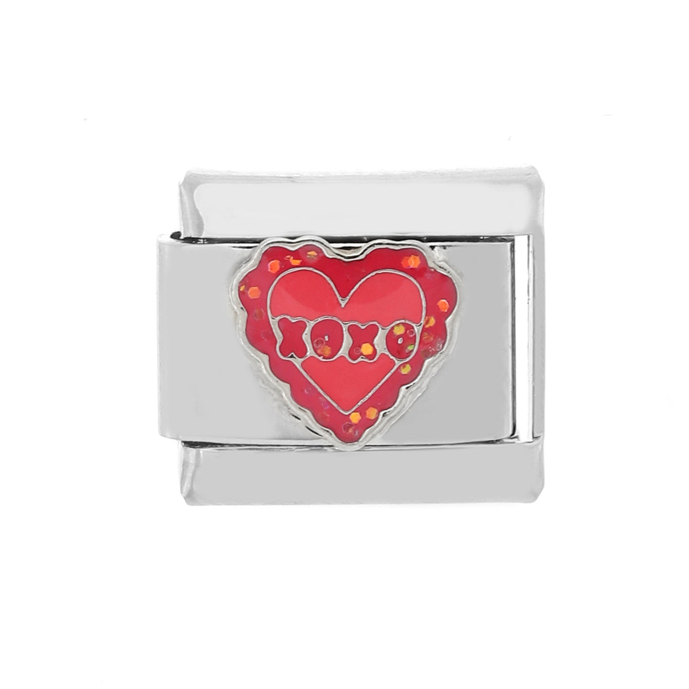 Wholesale 5pcs Italian Charm Bracelet Charm Module Stainless Steel Mother's Day Bracelet 9mm DIY Pattern Free Stitching Detachable Composable Bracelet ACC-BT-XY003