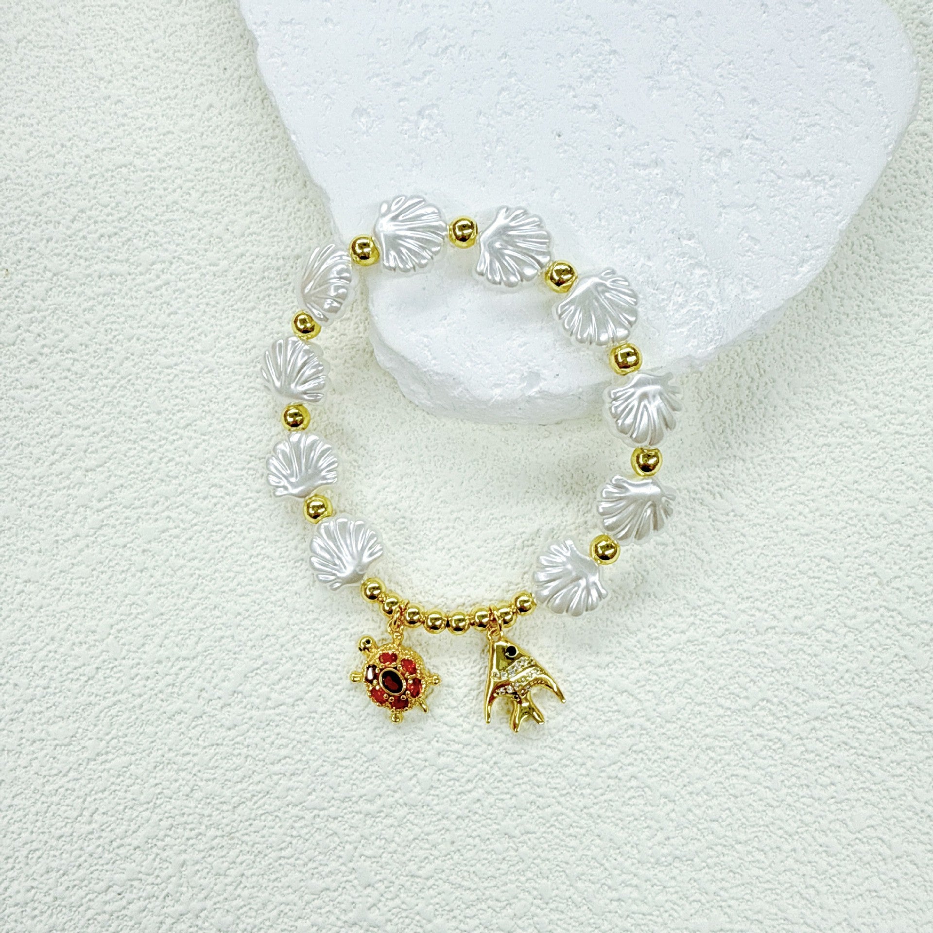 Wholesale Ocean Series Shell  Bracelet Micro-Paved Zircon Accessories