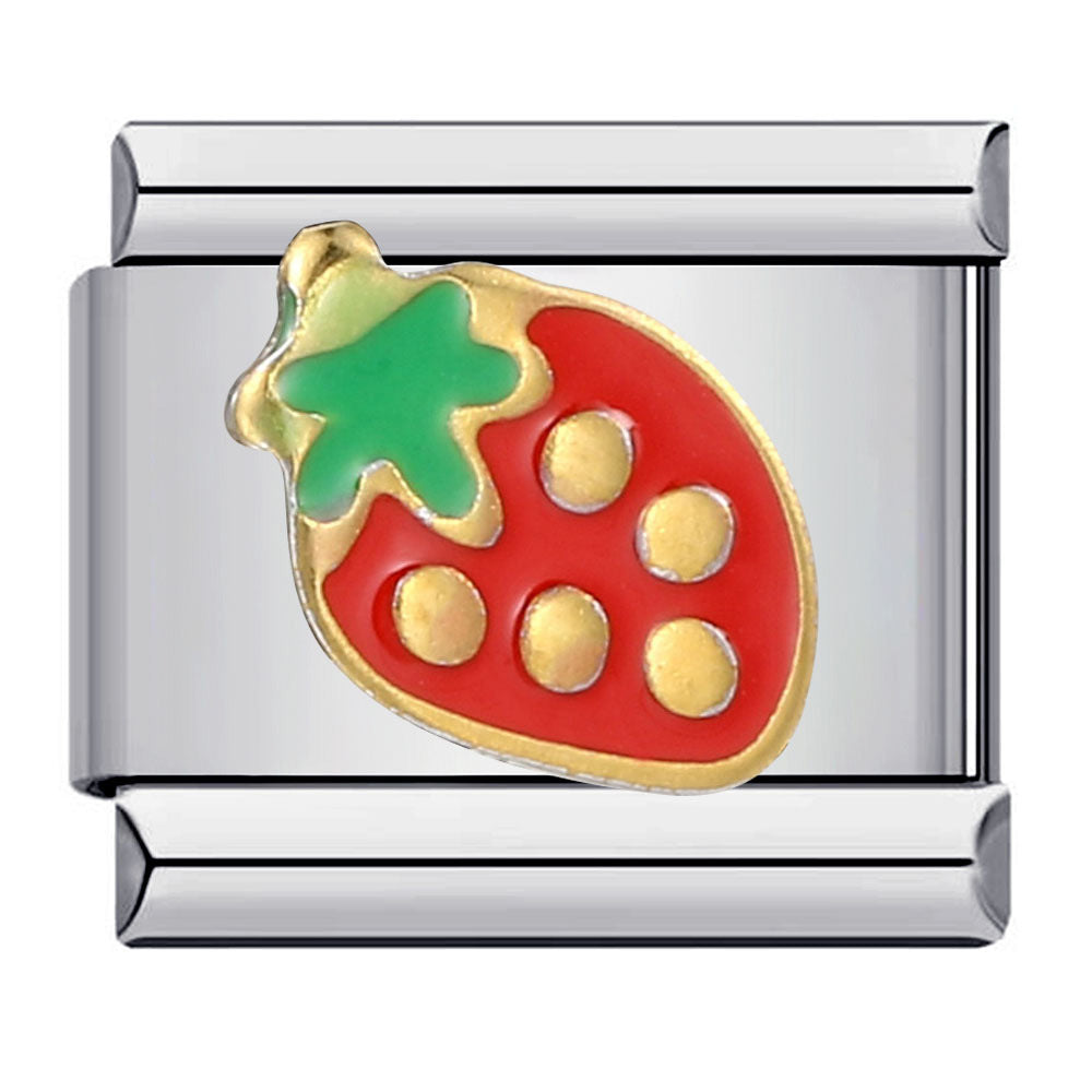 Wholesale Italian Charm Bracelet 9mm DIY Splicing Removable Fruit and Vegetable Series Stainless Steel Composable Bracelet