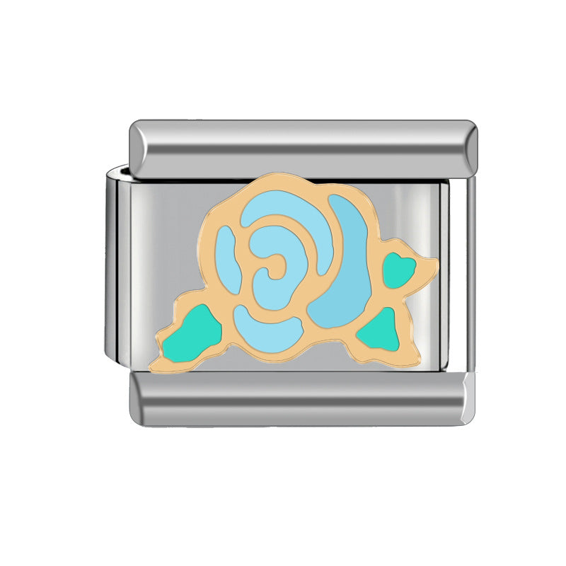 Wholesale Italian Charm Bracelet Stainless Steel Bracelet 9mm DIY Pattern Free Stitching Detachable Composable Bracelet ACC-BT-JL004