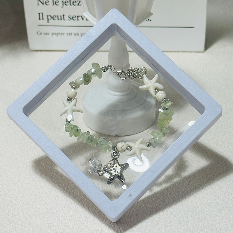 Wholesale  natural crystal irregular gravel bracelet