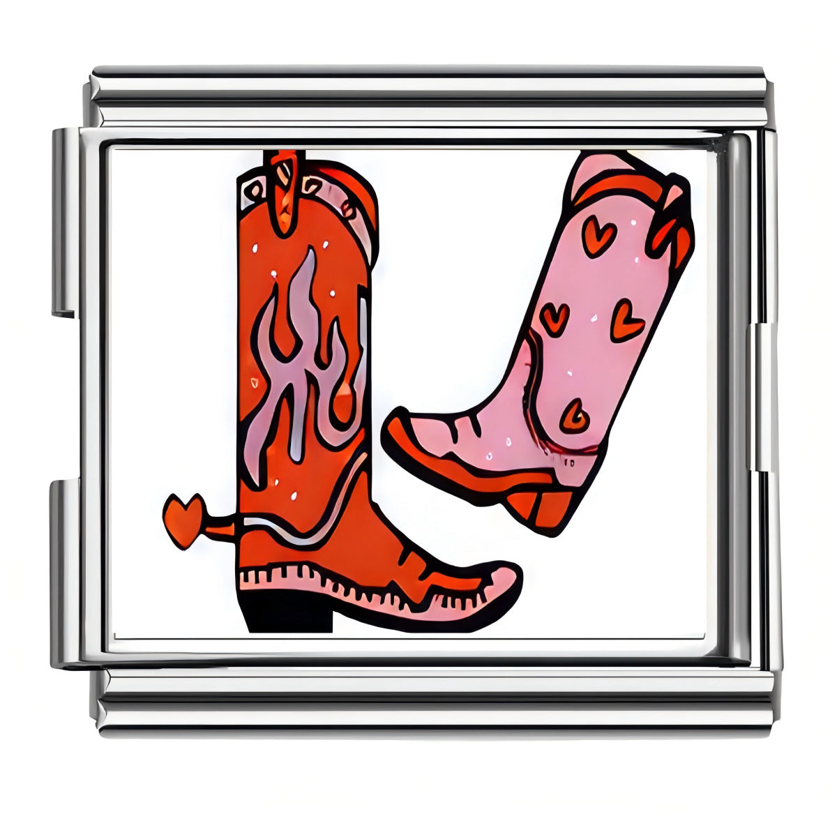 Wholesale Italian Charm Bracelet 9mm DIY Splicing Love Sunset Stainless Steel Composable Bracelet