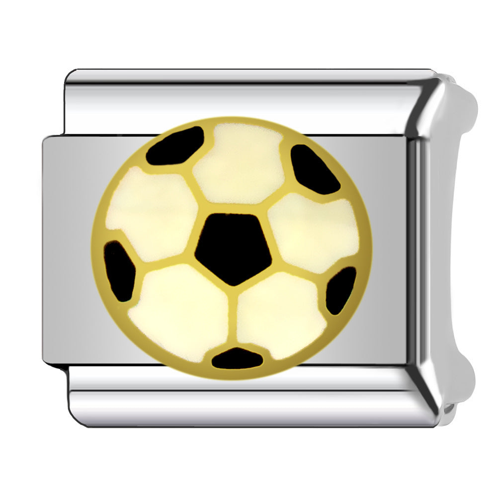 Wholesale 9mm Italian Charm Starter Bracelets DIY square Single Section Creative Stainless Steel Composable Bracelet