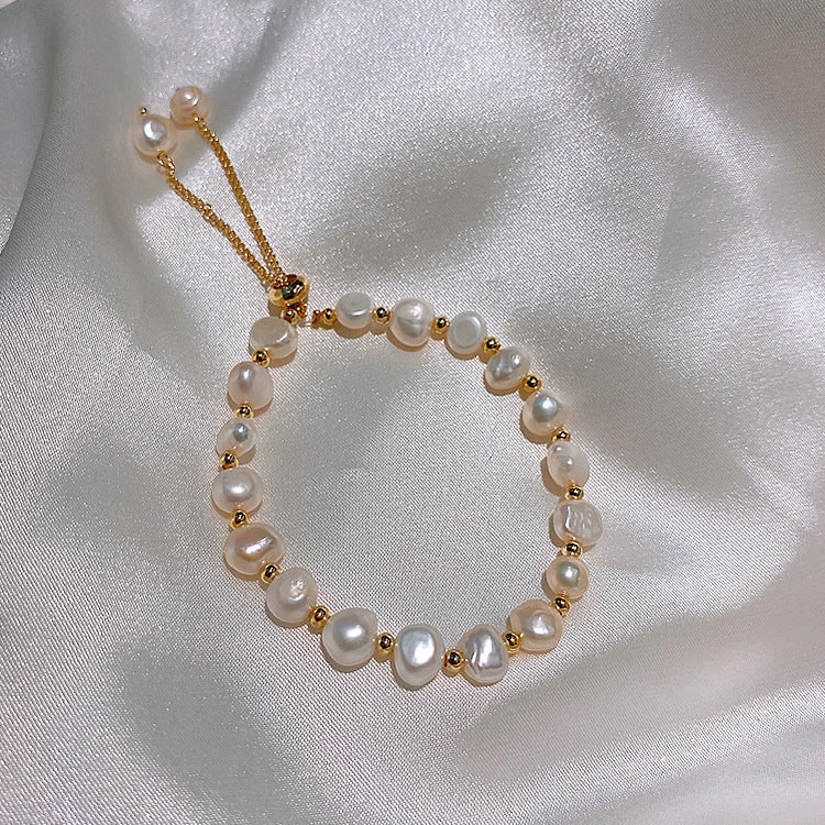 Wholesale Vintage Geometric Pearl Bracelet ACC-BT-Huih001