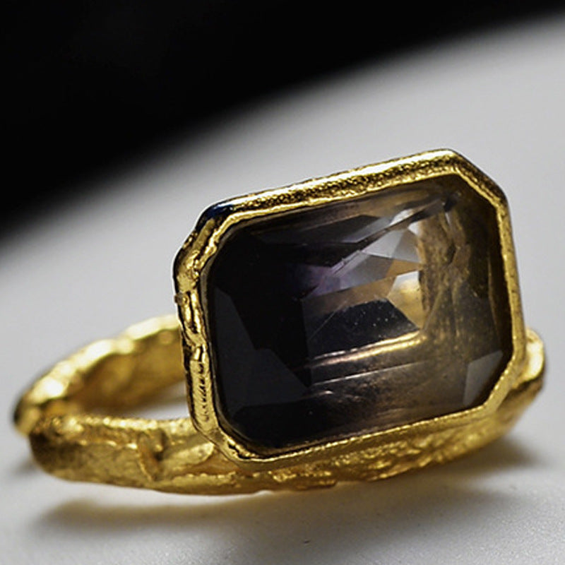 Wholesale S925 Sterling Silver Colored Tourmaline Sugar Cube Ear Clips ACC-ES-YWE005