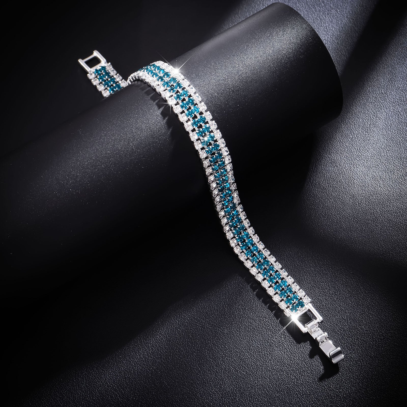 Wholesale Roman Crystal Bracelet Gold Full Diamond Claw Chain ACC-BT-LR007