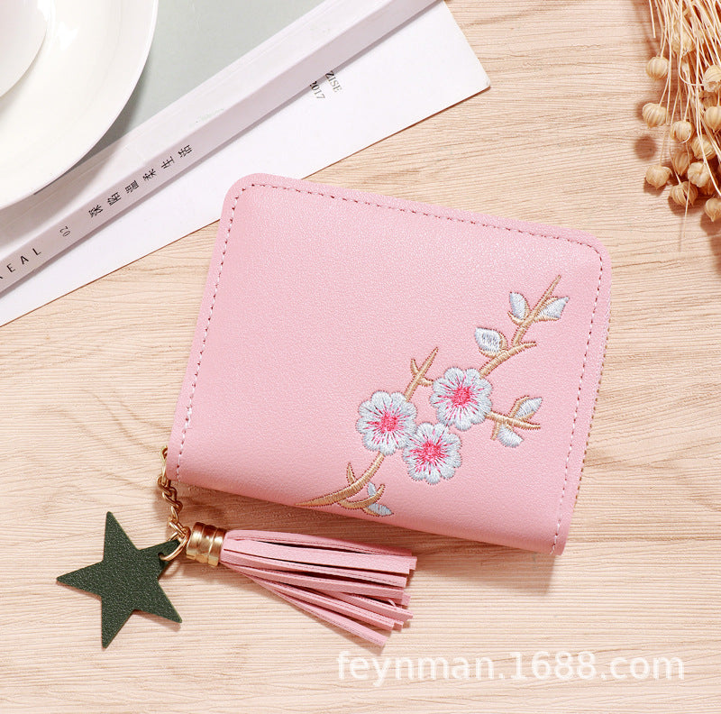 Wholesale PU faux leather card holder short wallet
