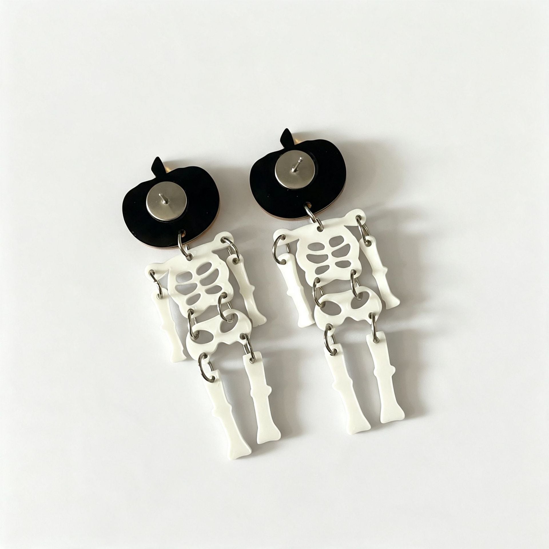 Wholesale  Pumpkin Skull Acrylic Earrings Fashion Party Jewelry Accessory