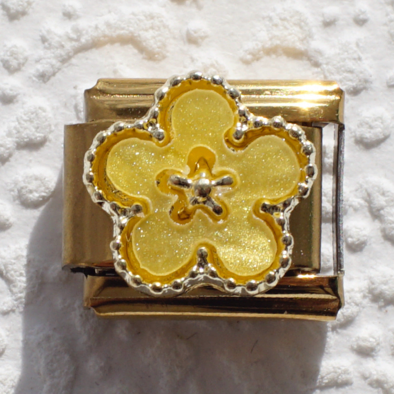 Wholesale Italian Style Four Leaf Clover Modular Bracelet Black Gold Stainless Steel Jewelry Accessory Gift