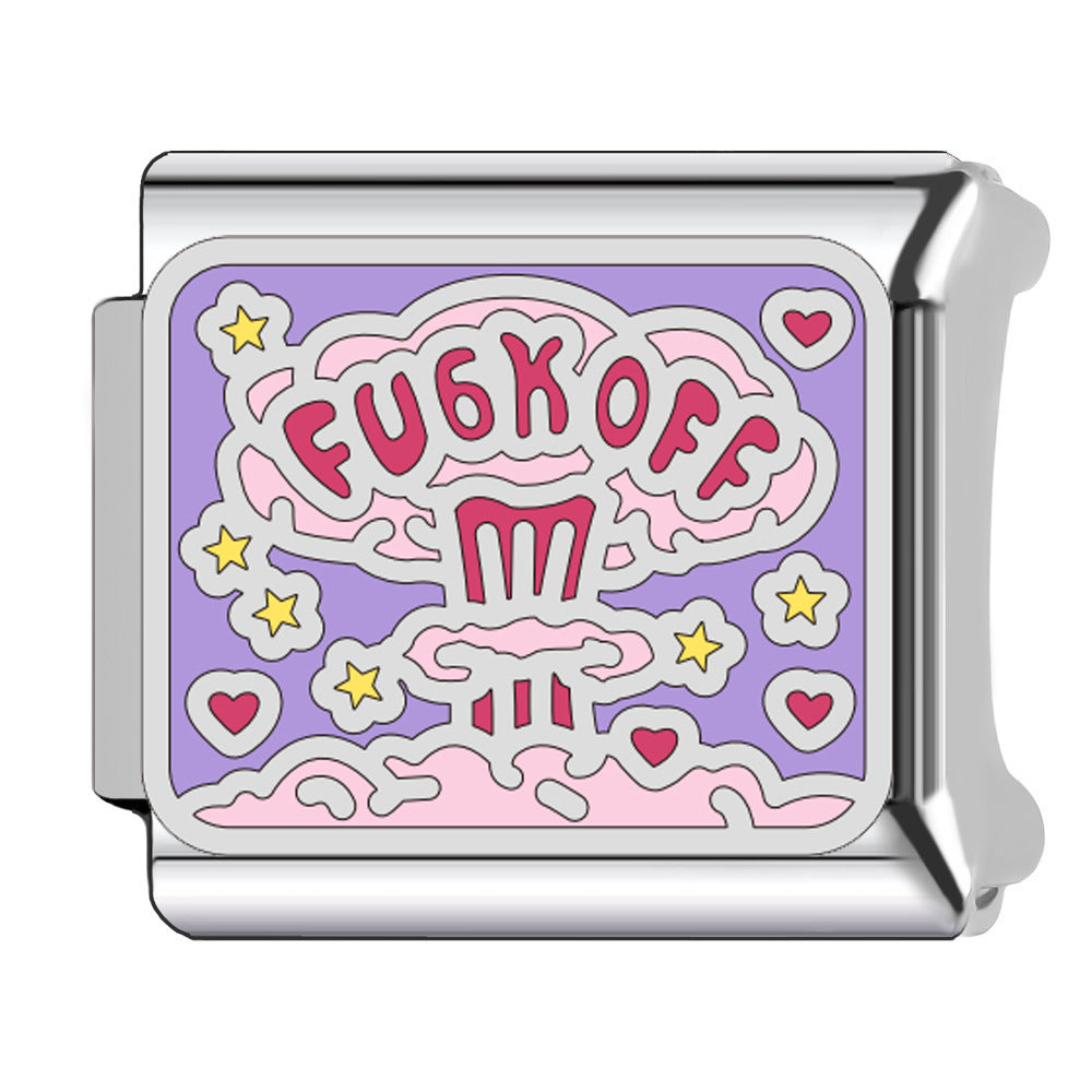 Wholesale    Italian Charm Bracelet 9mm DIY macaron-colored Creative Stainless Steel Composable Bracelet