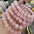 Wholesale  Handmade Beaded Pink Crystal Bracelet
