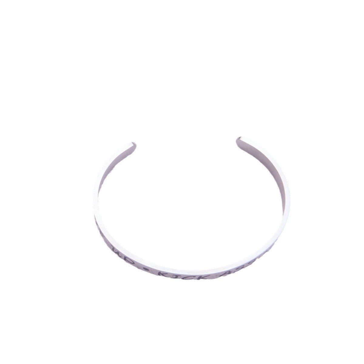 Bracciale regolabile a forma di C regolabile con lettera in acciaio inossidabile all'ingrosso