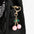 Wholesale cute three-dimensional diamond red cherry keychain