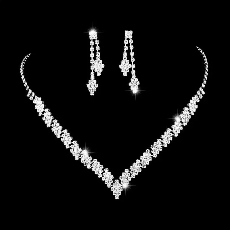 Wholesale Man-made Pearl and Rhinestone Earring Necklace and Bracelet Set