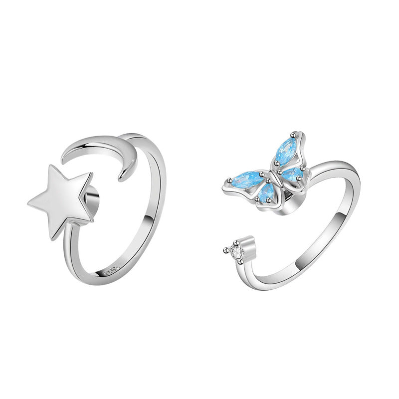 Wholesale Diamond Set Rotating Copper Ring ACC-RS-YZM002