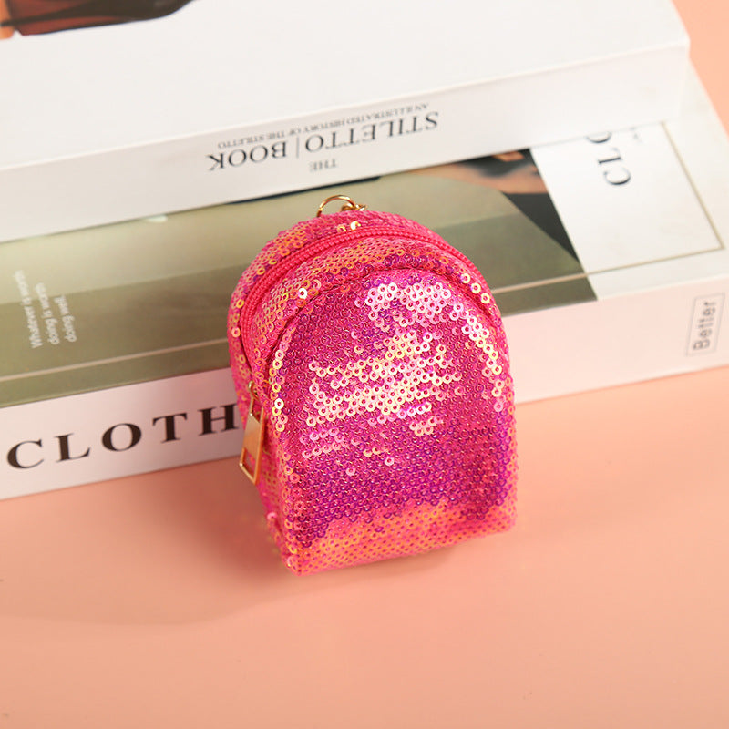 Wholesale Fish Scale Pattern Mini PU Coin Purse Keychain Keychain Wallet ACC-KC-GuoRan005