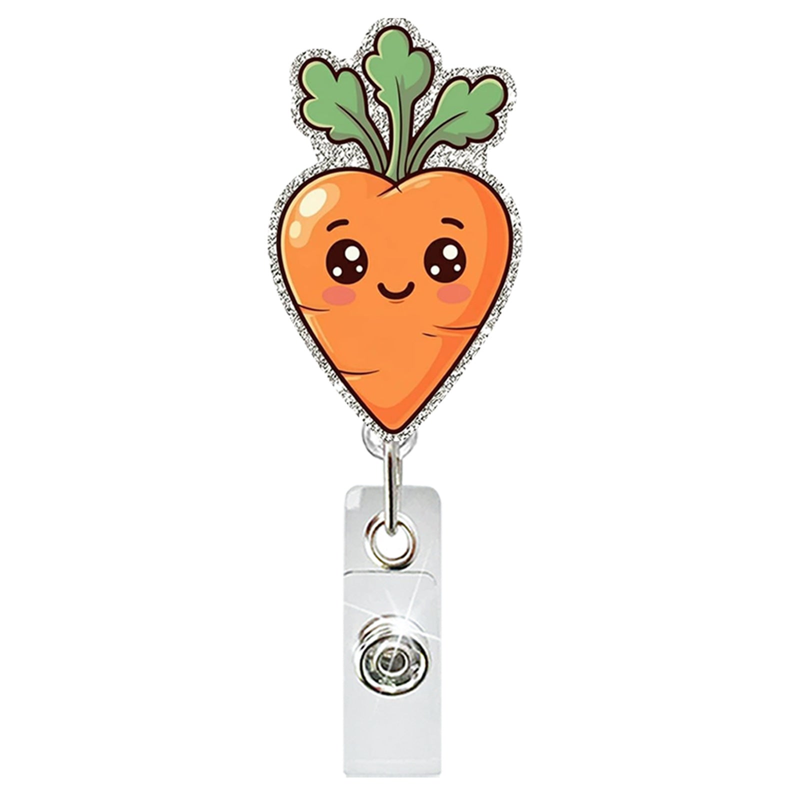 Wholesale Abs Plastic Retractable Rotating Badge Holder with Easter Bunny Egg Design for ID Cards