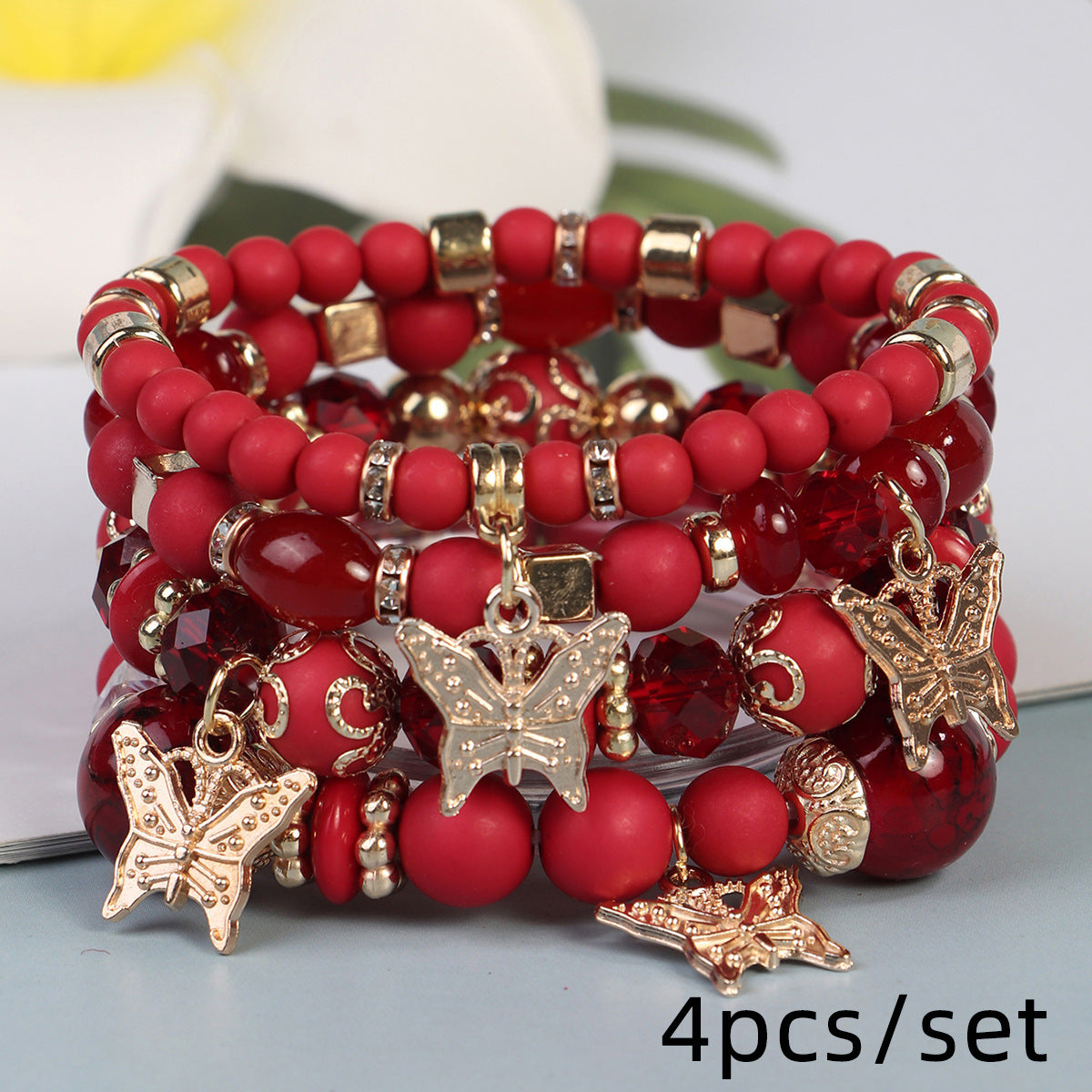 Wholesale Bohemian Vintage Sweet Butterfly Pendant Bracelet ACC-BT-Lijie003