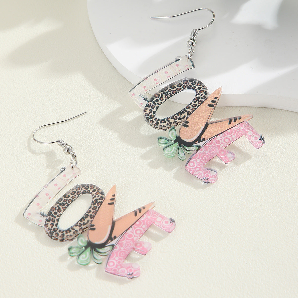Wholesale Easter Acrylic Colorful Earrings