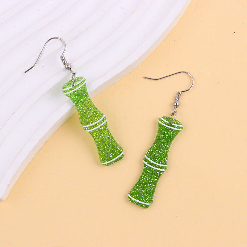 Wholesale  Irish Clover Acrylic Earrings
