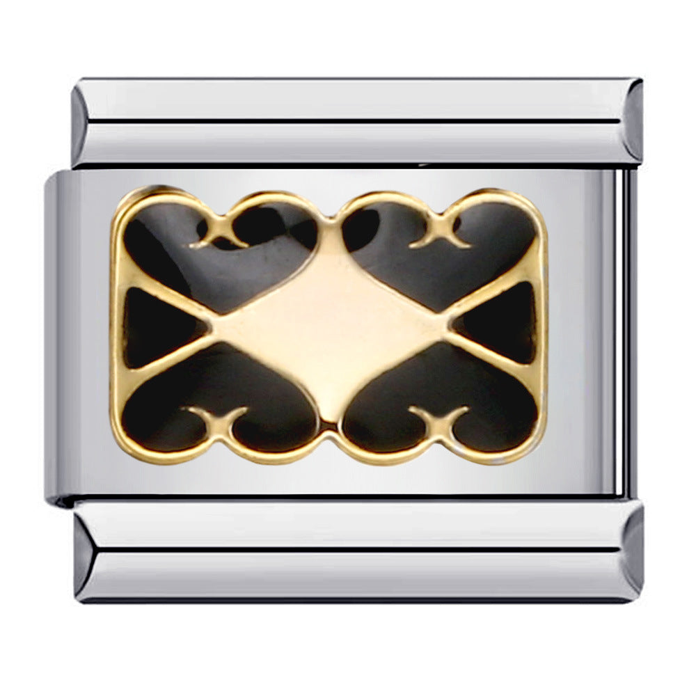 Wholesale Italian Charm Bracelet 9mm DIY Splicing Removable Stainless Steel Composable Bracelet