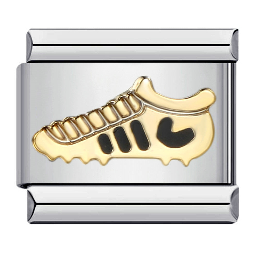 Wholesale Italian Charm Bracelet 9mm DIY Splicing Removable Sports Series Stainless Steel Composable Bracelet