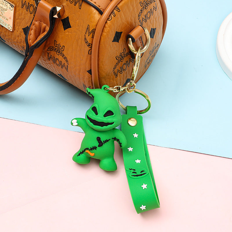 Wholesale Christmas Cartoon Cute PVC Soft Glue Keychains ACC-KC-XJY004
