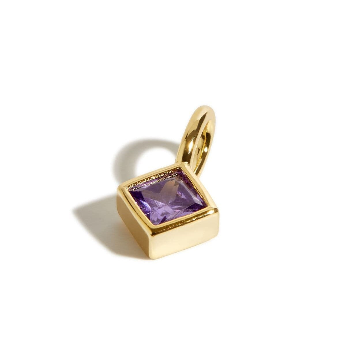 Wholesale stainless steel colorful 12 birthstones diy necklaces pendant