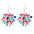 Wholesale Independence Day July 4  Shiny Bald Eagle Boots Butterfly Earrings