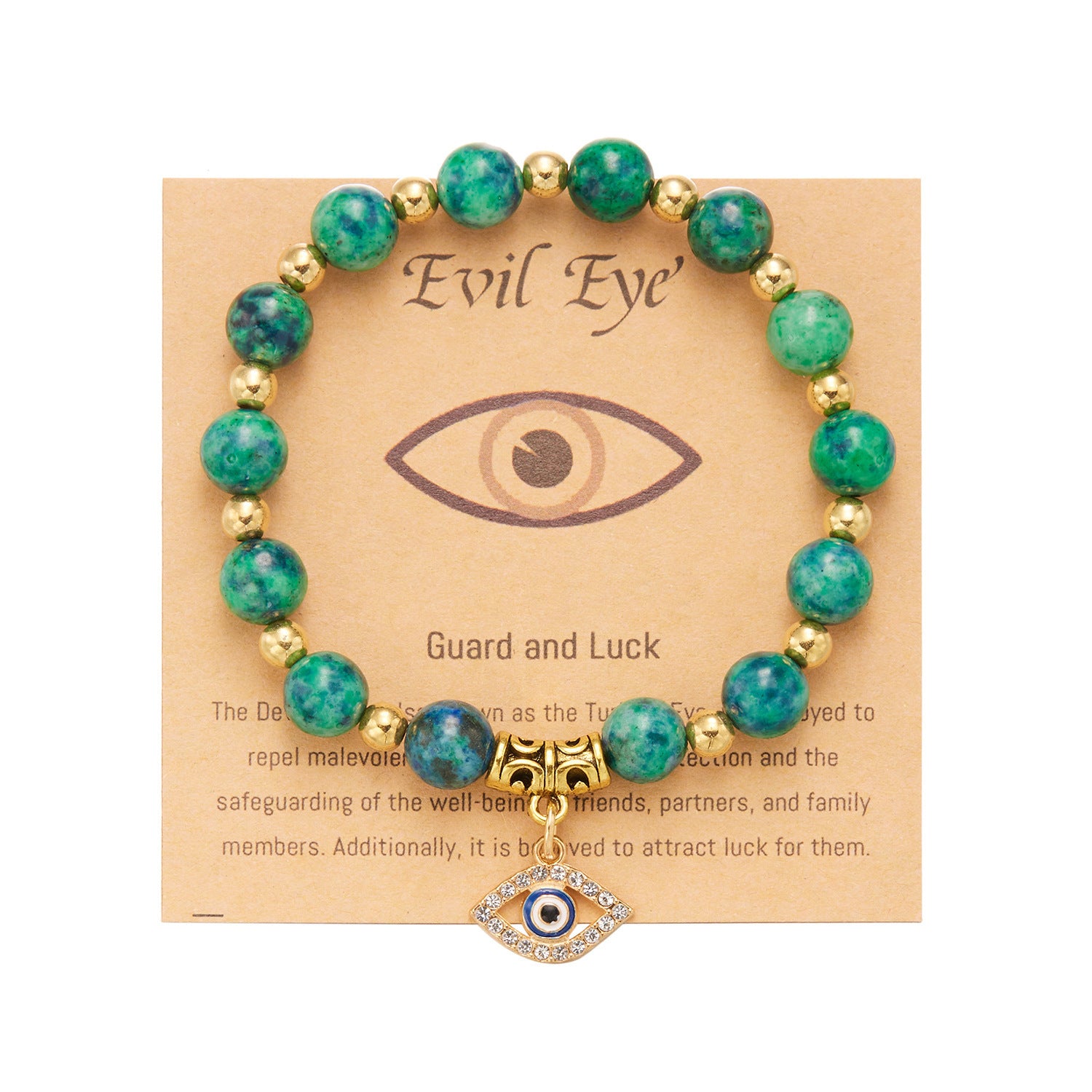 Wholesale Evil Eye Natural Stone Beads Bracelet