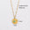 Wholesale  Stainless steel Colorful Facet Natural Stone Light Luxury Women's Necklace