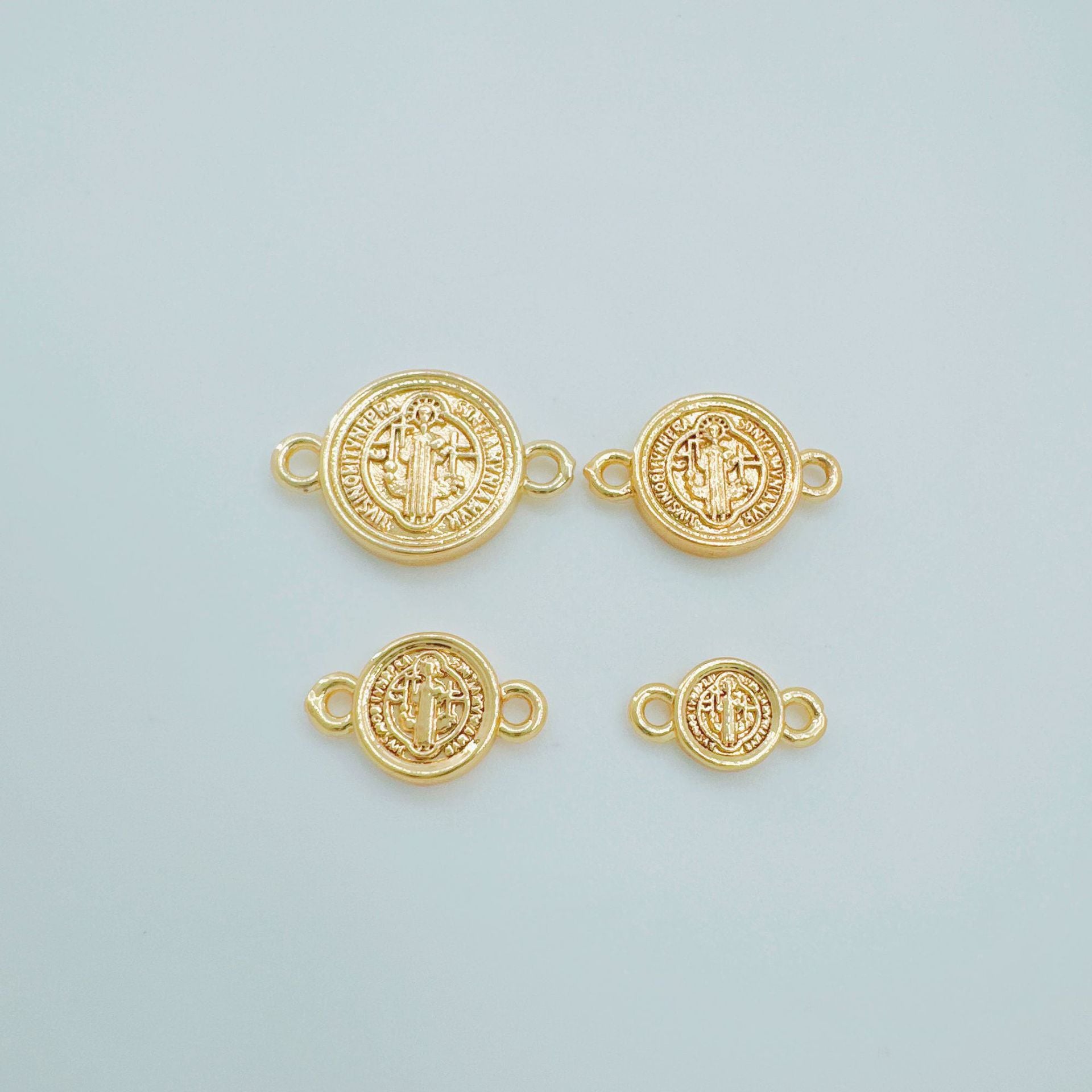 Wholesale Double Hollow Pendant Copper Electroplated DIY Jewelry Making Charm Fashion Accessory