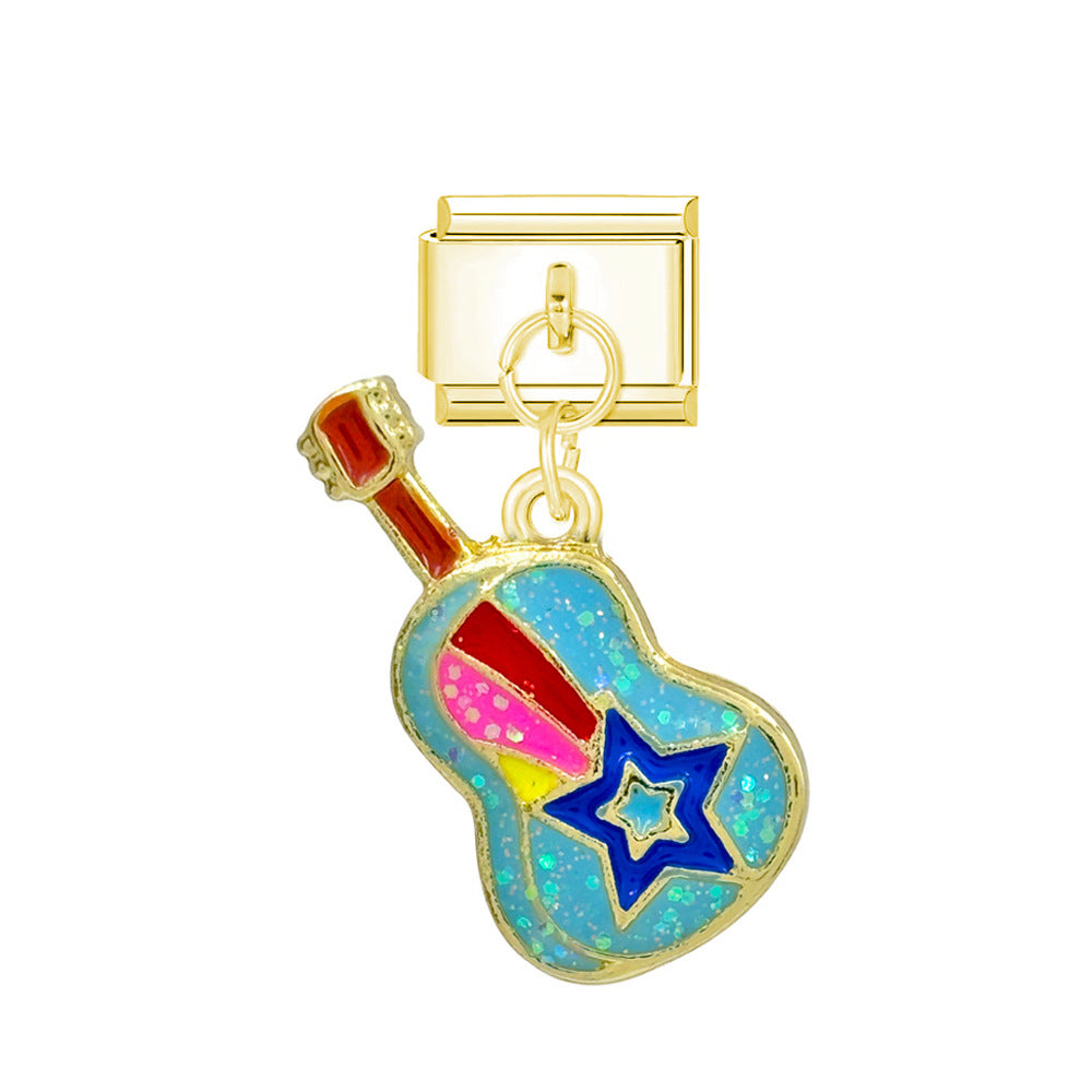 Wholesale  Italian Charm Bracelet 9mm DIY Star Cloud Series Creative Stainless Steel Composable Bracelet