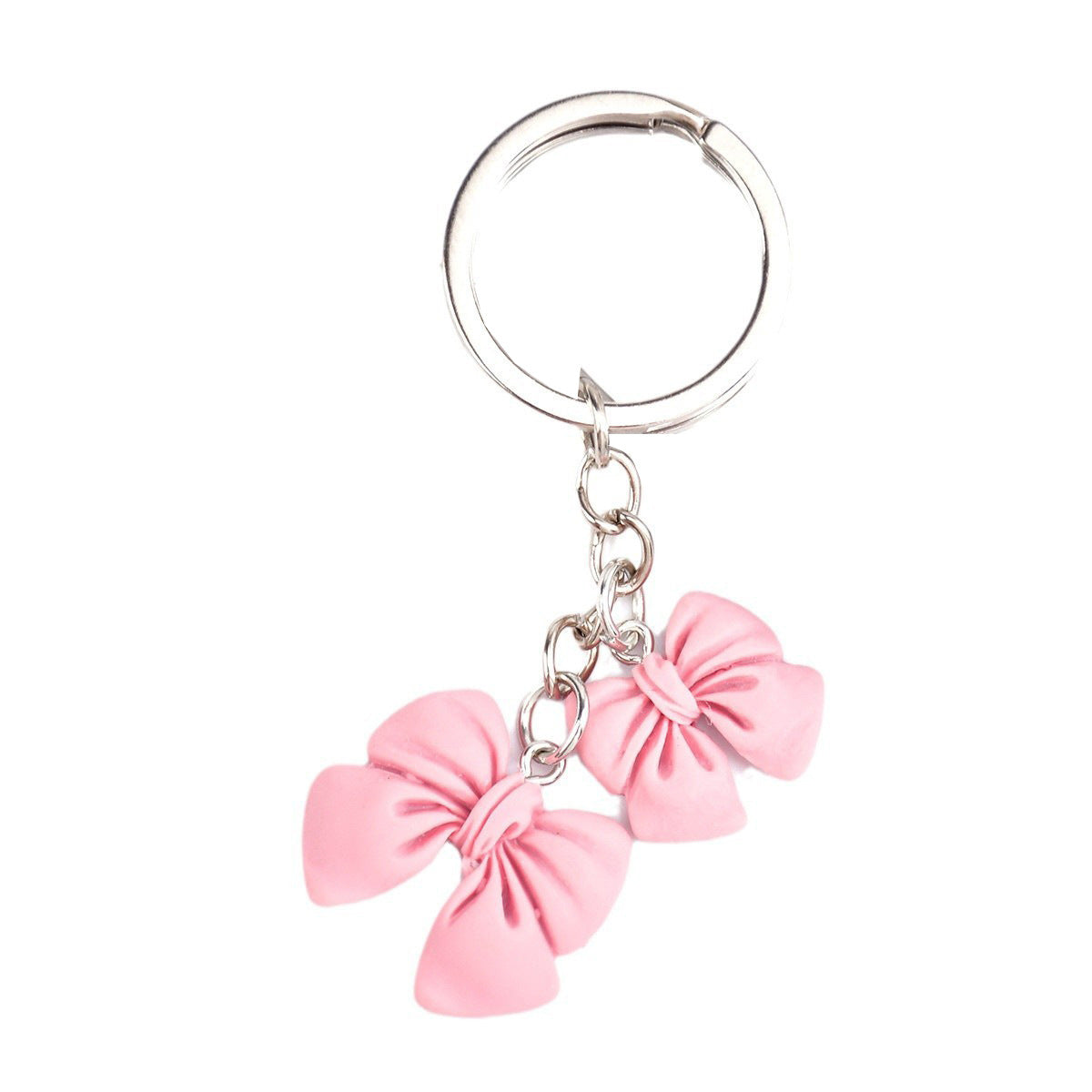 Wholesale  Candy Color Bow Flower Pendant  Keychain