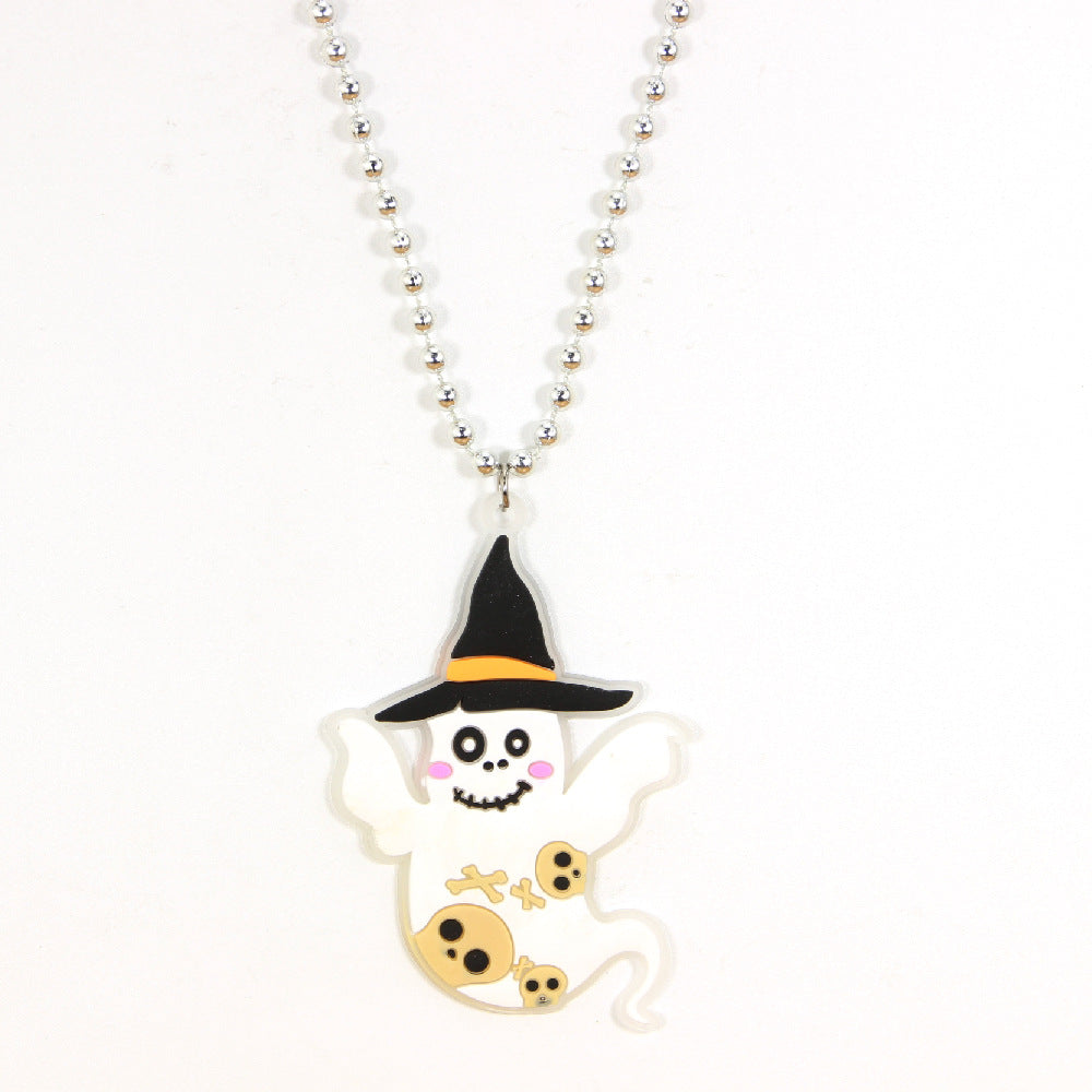 Wholesale Halloween Ghost PVC Necklaces ACC-NE-Shengh001