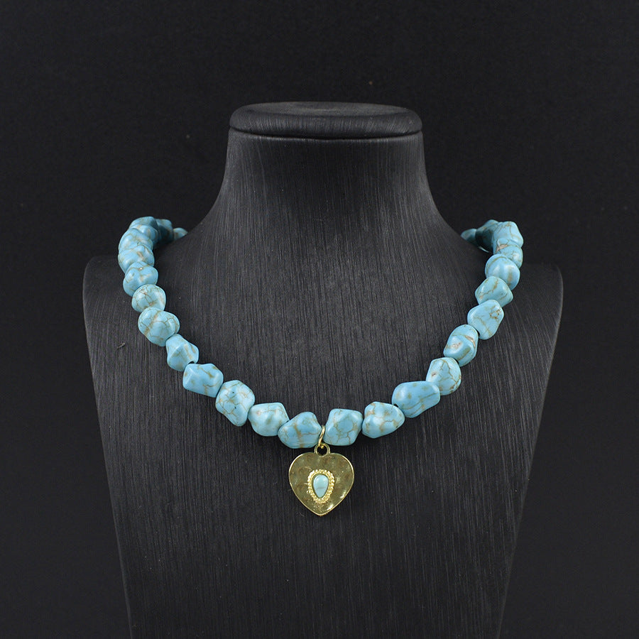 Wholesale  Bohemian Turquoise Beaded Necklace