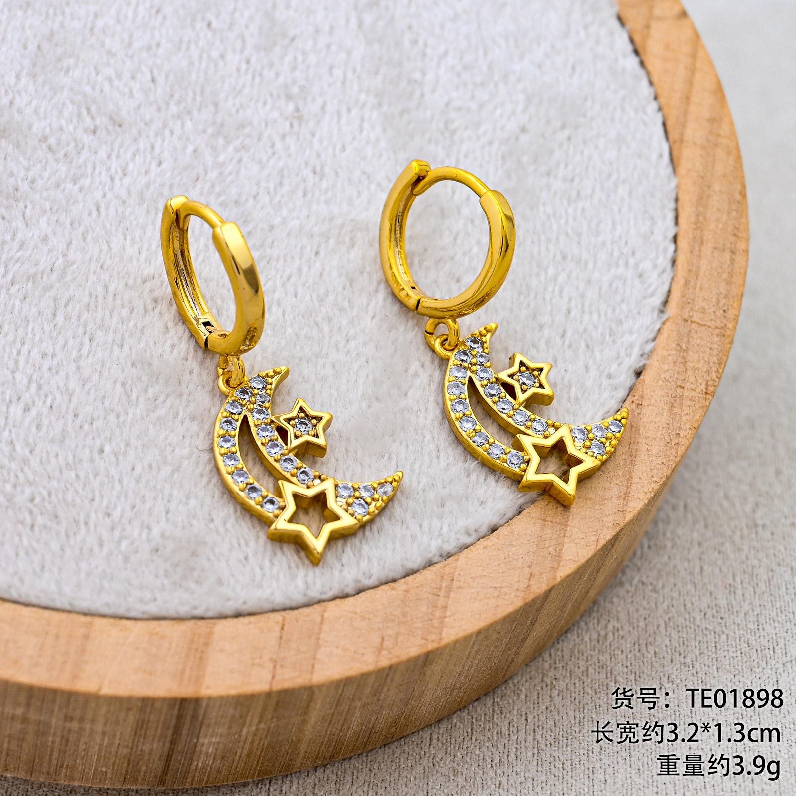 Wholesale  s925 silver copper plated gold earrings