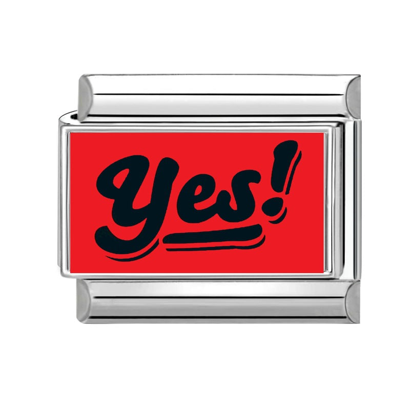 Wholesale 9mm Italian Charm Starter Bracelets DIY Red Evil Eye Stainless Steel Composable Bracelet