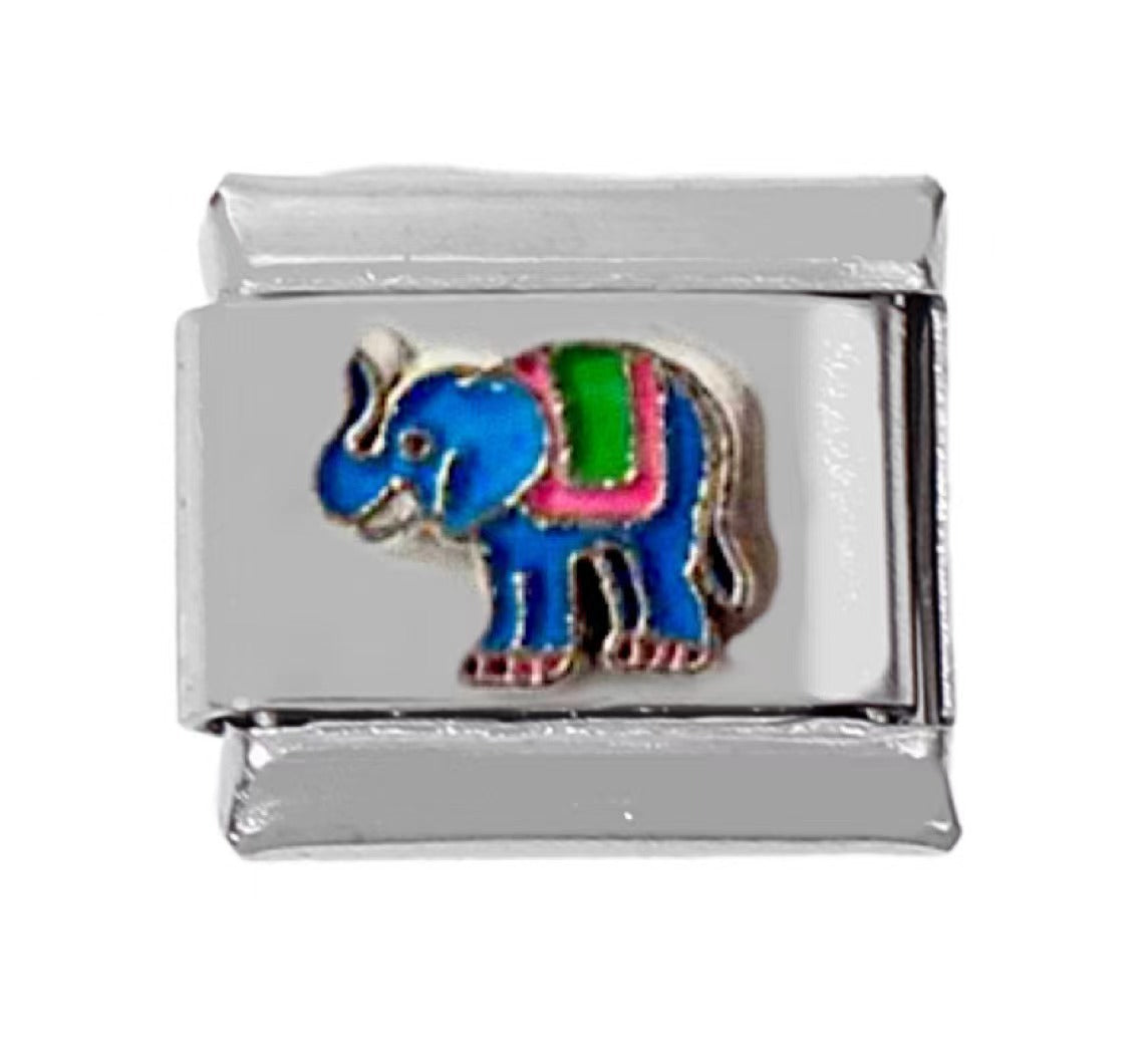 Wholesale 5pcs Italian Charm Bracelet Charm Module Stainless Steel Tulip Butterfly Bracelet 9mm DIY Pattern Free Stitching Detachable Composable Bracelet ACC-BT-DaLiang013