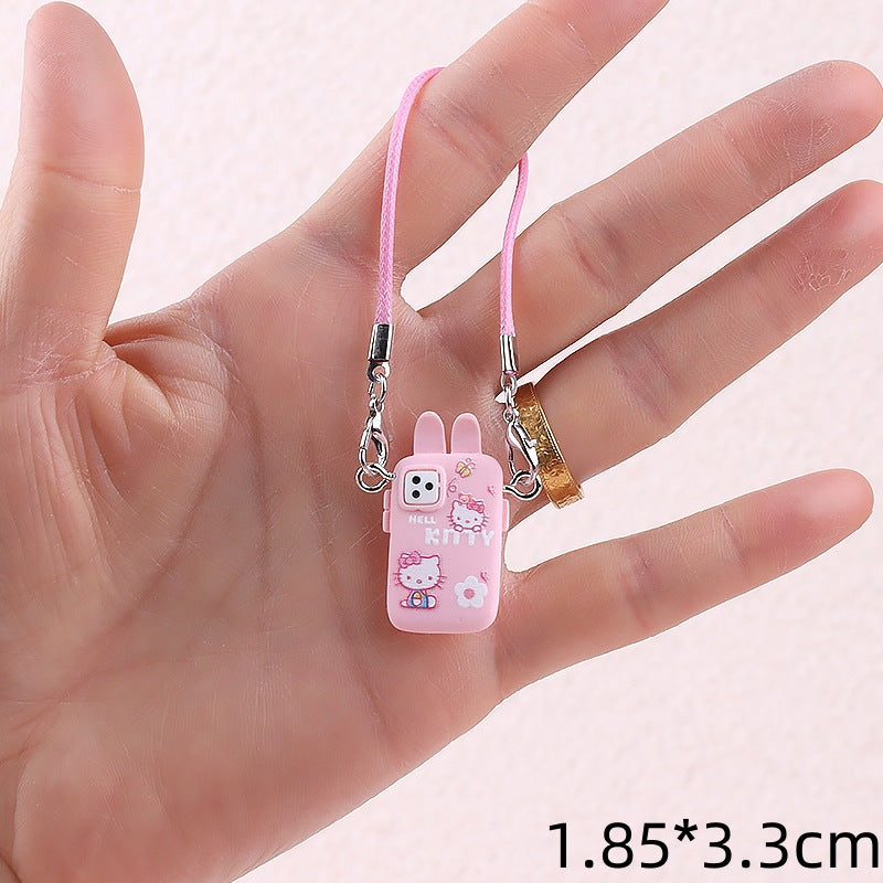 Wholesale Cute cartoon mini mobile phone mini pendant doll accessories