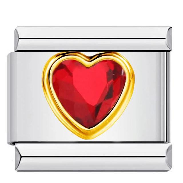 Wholesale DIY Italian Charms Bracelet in Titanium Steel with Rhinestone Hearts,  Fashion Jewelry Accessory
