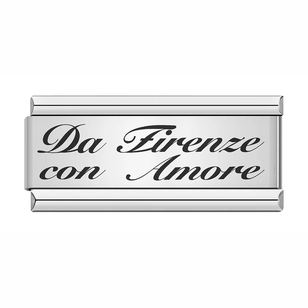 Wholesale Stainless Steel Laser Engraved Pattern Italian Module Bracelet DIY Fashion Jewelry Accessory