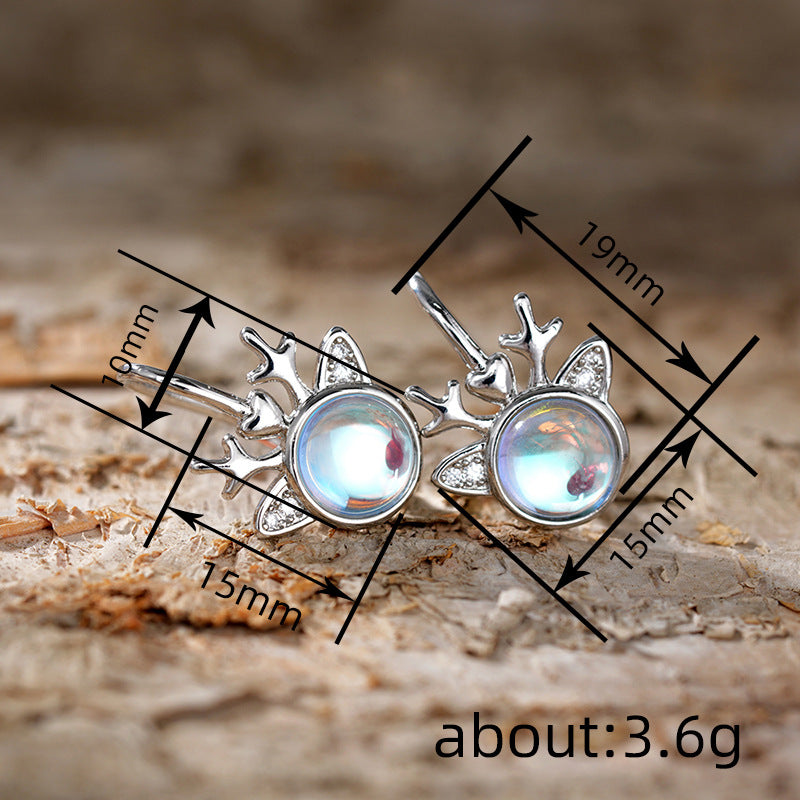 Wholesale able reindeer Christmas-themed earrings