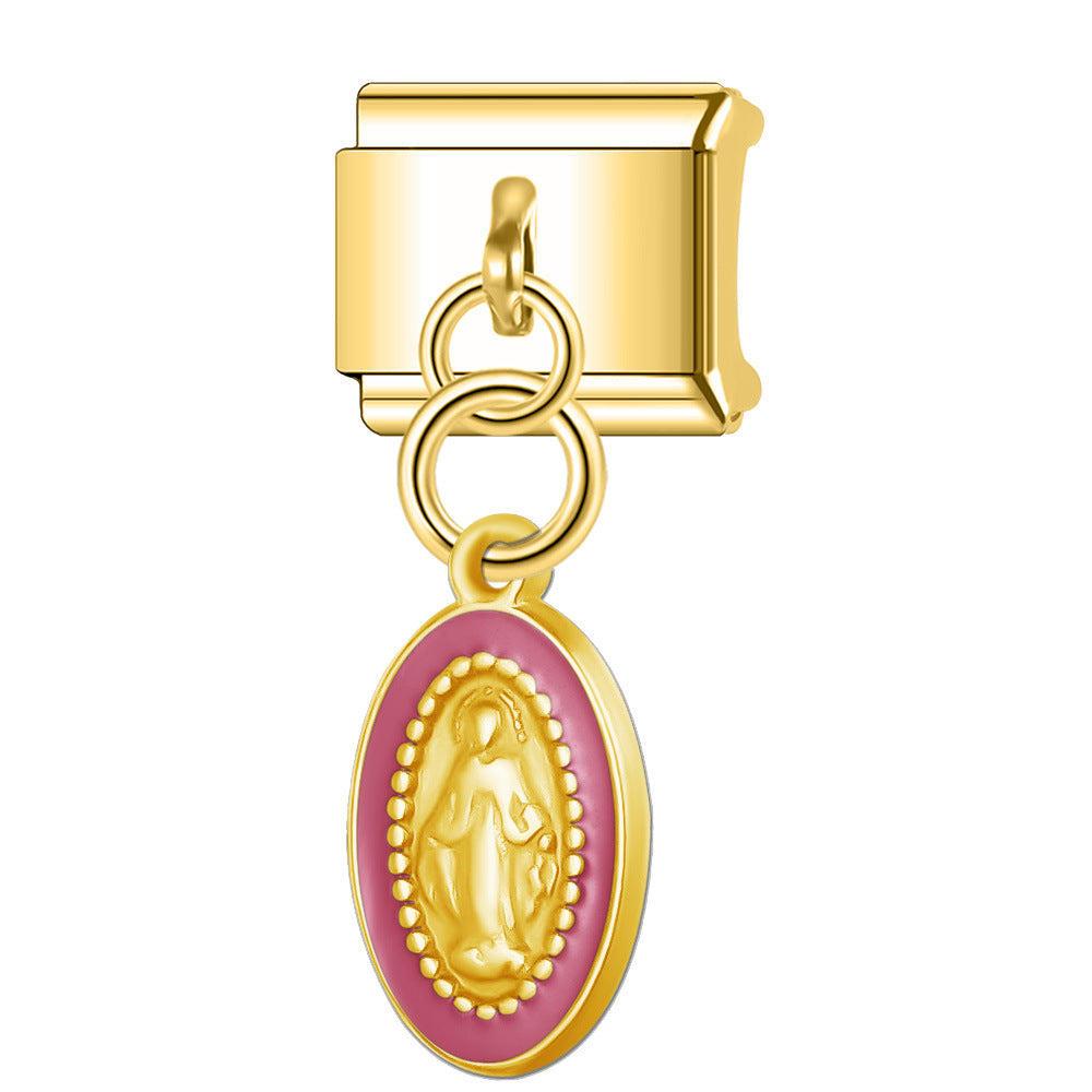 Wholesale Italian Charm Bracelet 9mm DIY Splicing Cute Creative Stainless Steel Composable Bracelet