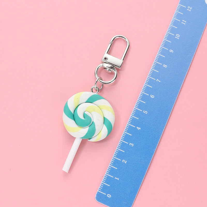 Wholesale Lollipop Plastic Keychain Cute Cartoon Colorful Lollipop Pendant ACC-KC-HuiMei001