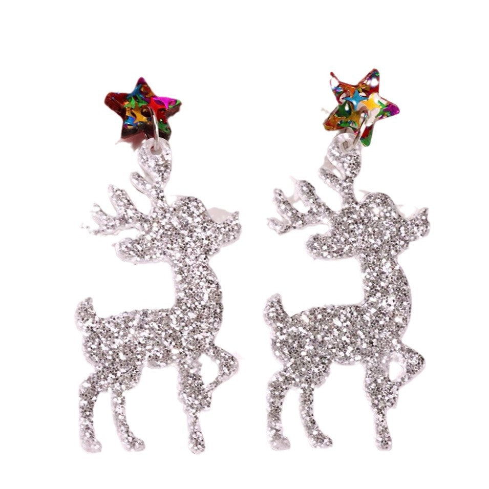 Wholesale Creative Sequin Acrylic Earrings