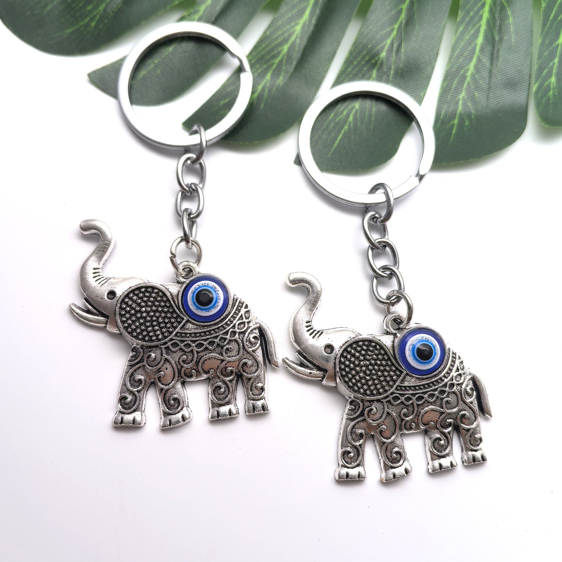 Wholesale Devil Eyes Elephant Keychain